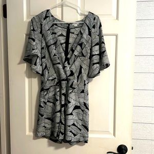 Black and white romper